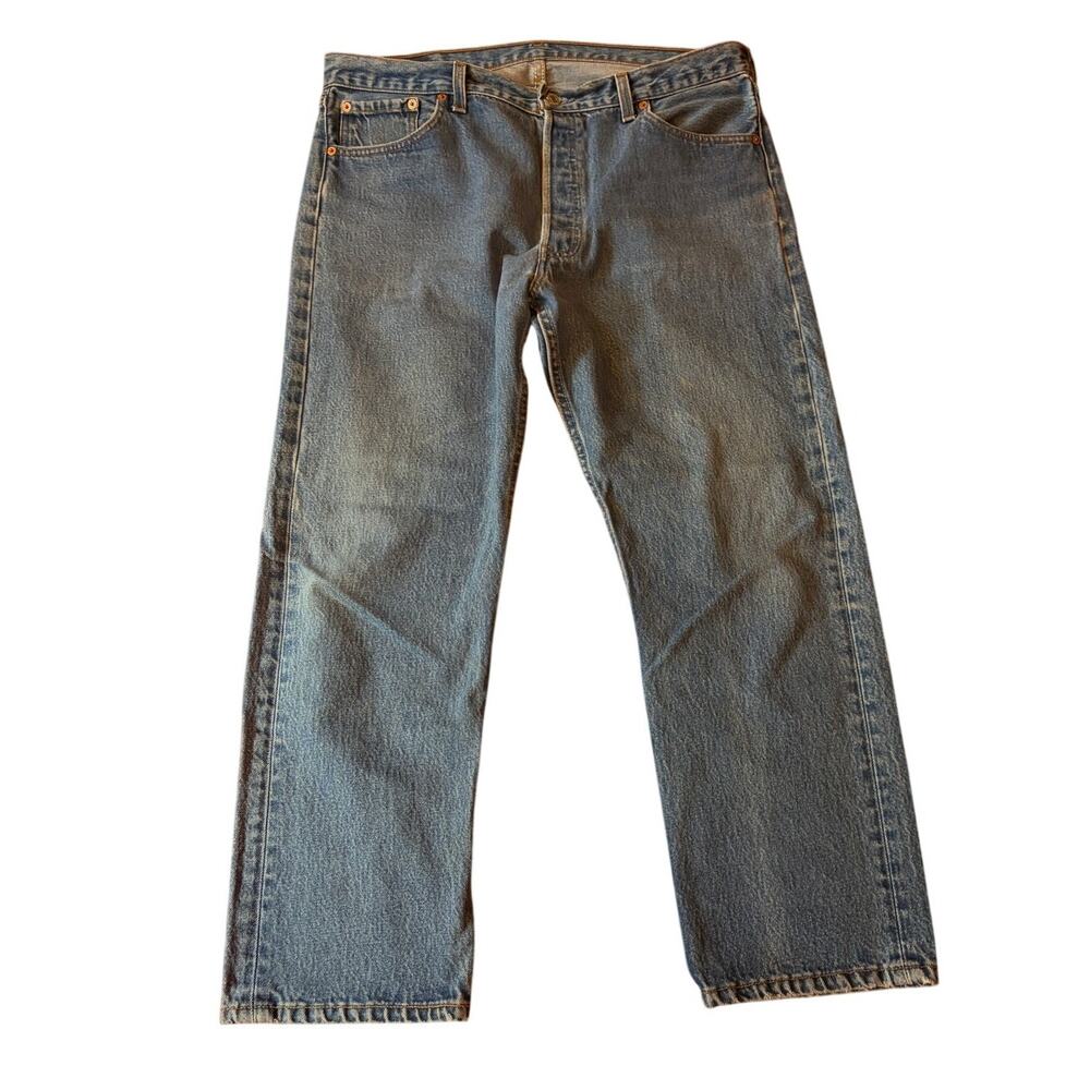Vintage 90s Levi's 501 xx  Made in USA 38 x 30 actual 36 x 27 Medium Wash